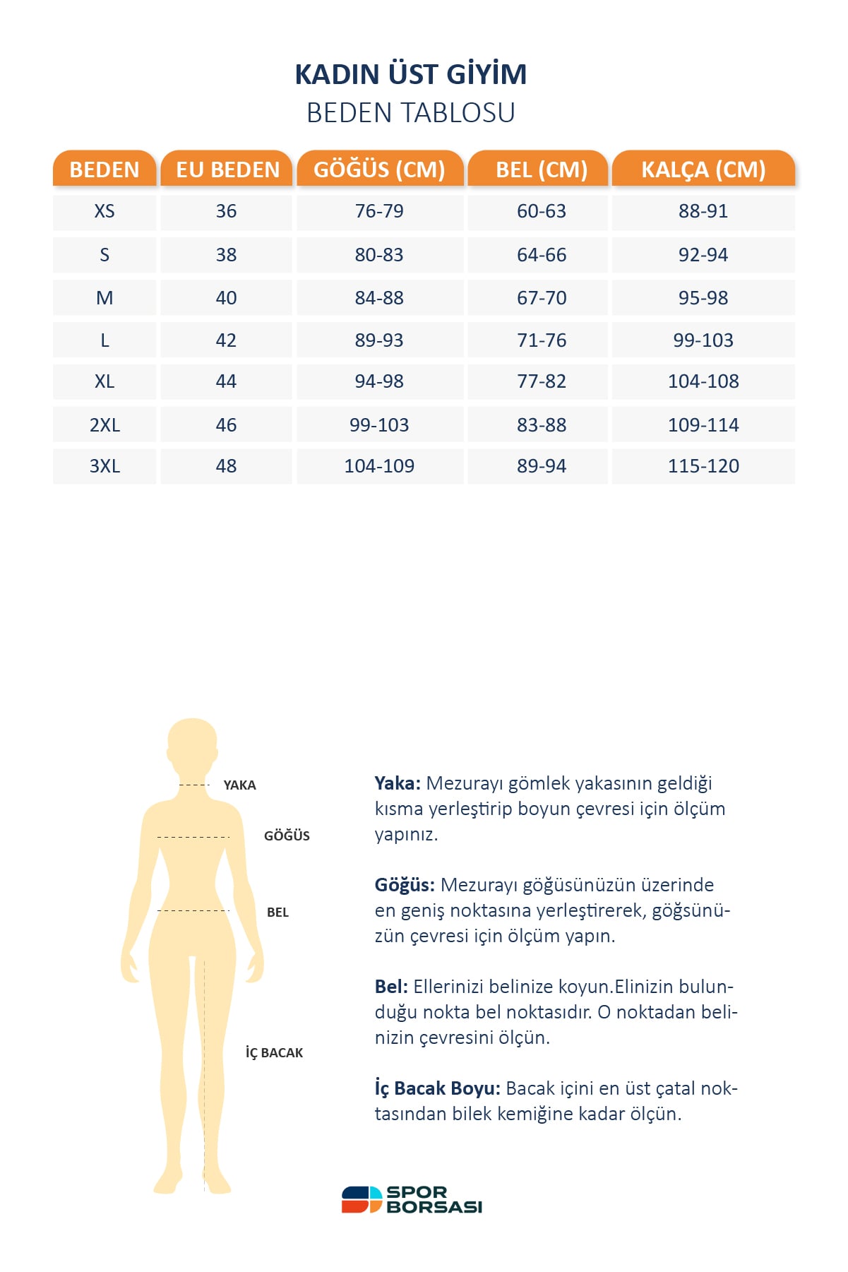 Puma üst giyim beden tablosu